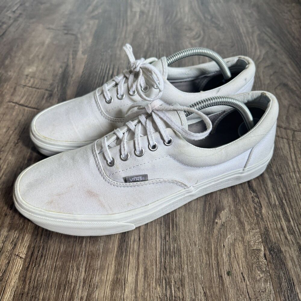 VANS White Skate Casual Shoe Sneaker Men’s Size 10.5 Lace Up TB4R